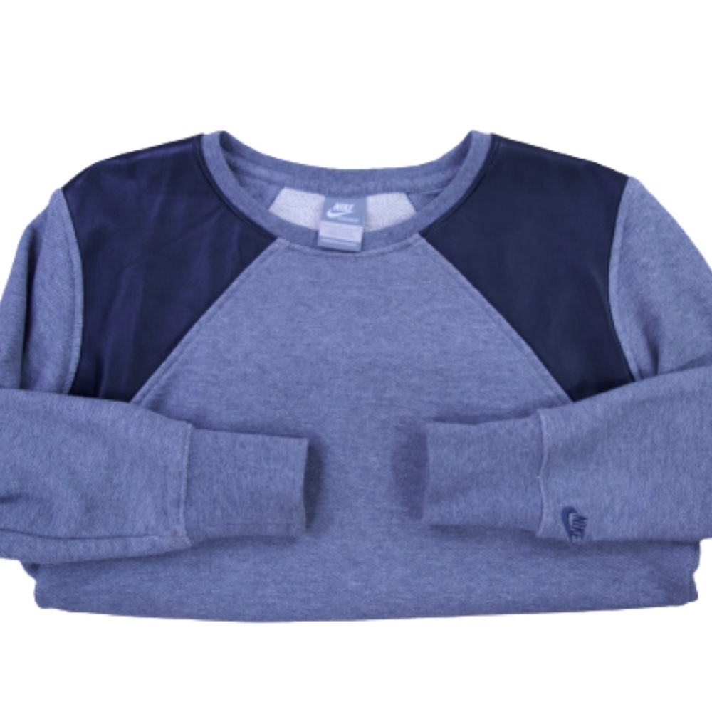 Nike Crewneck with Faux Leather Details